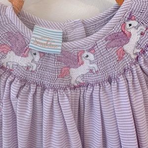 Smocked Unicorn Dress
